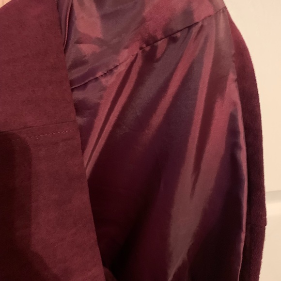 Studio Works Faux Suede Zip Up Jacket/Blazer - Picture 8 of 12